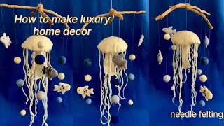 Tutorial Learn how to make luxury home decor with felt needling [upl. by Oznol]