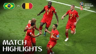 Brazil v Belgium  2018 FIFA World Cup  Match Highlights [upl. by Ennayllek]