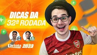 DICAS 32 RODADA  CARTOLA FC 2023  PODEROSO ATAQUE PRA MITAR [upl. by Aivek]