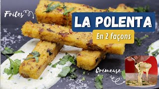 POLENTA CRÉMEUSE amp FRITES DE POLENTA  RECETTE MINUTE TV [upl. by Beata938]