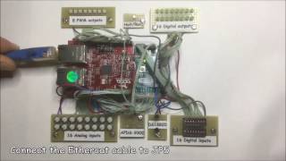 Multi IO EtherCAT Slave using an Arduino Mega and an EasyCAT Shield [upl. by Luar]