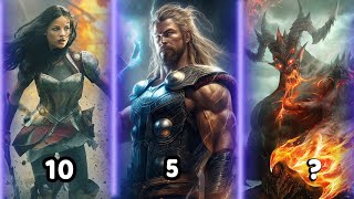 Ranking the Strongest Asgardians in MCU [upl. by Akisej]