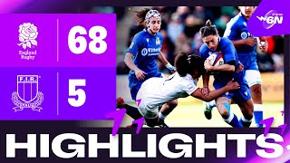 HIGHLIGHTS  England v Italy  2023 TikTok Womens Six Nations [upl. by Wanfried599]