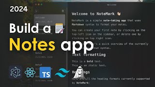 Build a Markdown Notes app with Electron React Typescript Tailwind and Jotai [upl. by Flora]