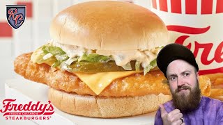 Freddy’s® DELUXE CRISPY FISH SANDWICH 🐟 Review Crew Collab [upl. by Bolling]