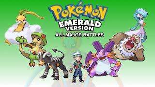 All Major Battles In Pokémon Emerald Version [upl. by Cami]