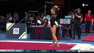 Madison Kocian 2018 Floor at PAC12 Championships 9825 [upl. by Himelman658]