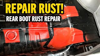 LMST Vlog  Repairing rust in my Proton Saga LMST rear boot [upl. by Chuck572]