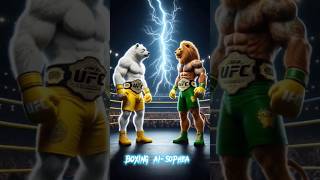 Bear 🆚 Lion 🥊🔥🥊 cat catcatfunnyfightcompilation funny animals cartoon cute meow unstoppable [upl. by Shamma]