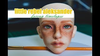 BJD FaceUp Process  Little Rebel Aleksander [upl. by Bambie]