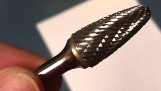 SF5 Double Cut Carbide Bur Die Grinder Tool Bit [upl. by Inirt780]