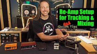 Mixing and Recording Techniques  Guitar Reamp setup [upl. by Nirrat]