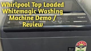 Whirlpool Top Load Washing Machine Demo  How To Use Whirlpool Fully Automatic Washing Machine [upl. by Kcirddehs]