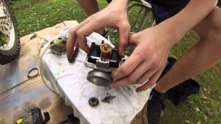 2 Stroke Carburetor Rebuild Rm 250 Part 1 [upl. by Naenej]