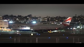 HD British Airways Boeing 747400 Takeoff from San Diego [upl. by Vere]