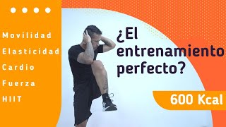 El entrenamiento perfecto para adelgazar en casa  Movilidad cardio fuerza HIIT y elasticidad [upl. by Gnaoh]