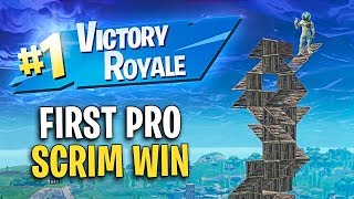 My FIRST Ever Pro Solo Scrim Win Pro Console [upl. by Deeraf]