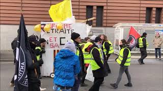 SAINT NAZAIRE MANIFESTATION 5 DECEMBRE RETRAITES [upl. by Constancia950]