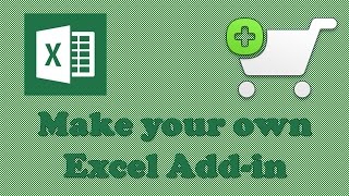 Excel add ins  How to Make your own Excel Addins [upl. by Netsyrc665]