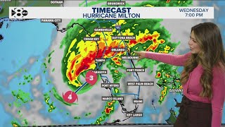 Hurricane Milton update New forecast path landfall timing Wednesday [upl. by Corbet]