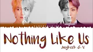 Jungkook amp V  Nothing Like Us Color Coded Lyrics [upl. by Levitan]