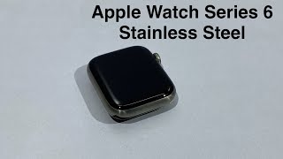 Apple Watch Series 6 Stainless Steel 44mm GPS  Cell White Battery Health 86 Good Condition [upl. by Rubin]