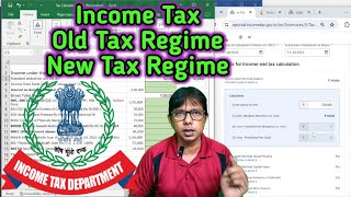 Income Tax Old Regime vs New Regime  Income Tax Old Regime Calculation  Income Tax [upl. by Clippard]