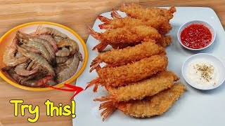 Japanese Panko Shrimp  Crunchy Fried Shrimp with Bread Crumbs [upl. by Newg925]