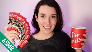 Opening Tim Hortons Hockey Cards ASMR [upl. by Hama]