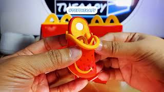 Crocs X McDonalds Happy Meal toy Unboxing Golden Arches Smile Happy Meal Toy Red toytherapy [upl. by Zinck]