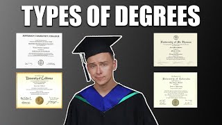 Different Types Of Degrees Explained Associates Bachelors Masters Doctorate and Professional [upl. by Rudelson]