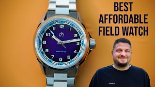 The Best Affordable Automatic Field Watch ZELOS Swordfish Field 38mm with Nebula Dial [upl. by Adnot128]