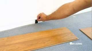 OnFlooring Floating Laminate Flooring UNICLIC  How To Install Preview [upl. by Arutnev477]