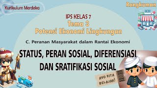 Tema 3 Potensi Ekonomi Lingkungan C2 Status Peran Sosial Diferensiasi dan Stratifiksi Sosial [upl. by Ecinrahs]