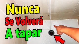 1 PLOMERO me enseñó el Truco para que NO se vuelva a tapar la BAÑERA tips cleaning limpeza [upl. by Tfat]