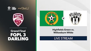 FQPL 3 Darling Downs Women Grand Final  Highfields FQPL3 Green vs Willowburn FQPL3 White [upl. by Ialocin]