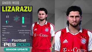 PES 2021  FREE DOWNLOAD FACE BIXENTE LIZARAZU 2004 [upl. by Elleret]