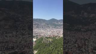 🇹🇷KLEOPATRA BEACH ALANYA ANTALYA TURKEY view from fortress kale [upl. by Ettenan589]