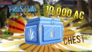 SHOWCASING 10000 AC FROSTVAL COLLECTION CHEST PART 1  AQW [upl. by Thorn478]