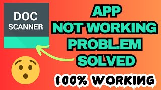 Docscanner App Not Working Problem Solved 100 WorkingAG TECH TAMIL [upl. by Anerbas111]