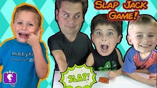 SLAP JACK Card Game with HobbyKidsTV [upl. by Llerehc]