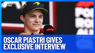 Oscar Piastri Gives Exclusive Interview  10 News First [upl. by Robbyn980]