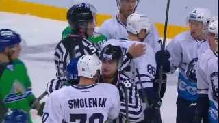 Medvescak  Salavat Yulaev 10092015  Салават Юлаев  Медвешчак 25 [upl. by Eelatan]