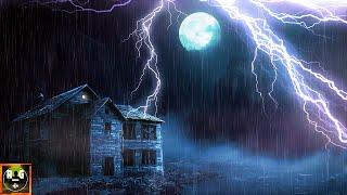 Thunderstorm Noises with Rain Heavy Thunder and Loud Lightning Strike Sound Effects for Sleeping [upl. by Jorge697]