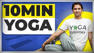 10Minute Yoga for Beginners  Daily Fitness  Saurabh Bothra [upl. by Midis]