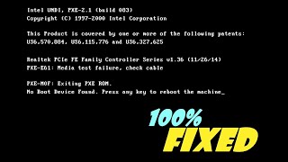 Fix pxe mof exiting pxe rom  No bootable device 2023 [upl. by Rhoads]