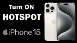 How to turn on hotspot on an iPhone 15 Pro Max [upl. by Ashmead]