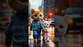 Cat’s Incredible Story From Hate to True Love 😻🐾 cat kitten catvideos shorts catshorts [upl. by Tteraj]