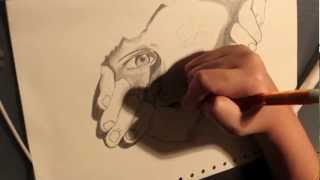 The Man In The Paper Illusion Drawing Time Lapse [upl. by Arualana]