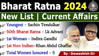 Bharat Ratna 2024  Bharat Ratna Winners 2024  Awards amp Honours 2024  Current Affairs 2024 modi [upl. by Novia]